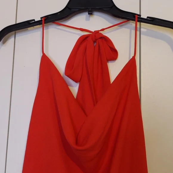 Cushnie for Target Red Halter Tie Neck Slip Dress Size 12 NWT - Picture 10 of 16